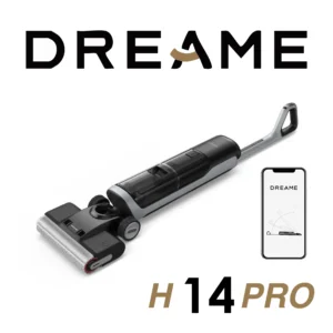 DREAME H14 Pro Aspirateur Laveur Sec Et Humide, Design Plat à 180°, Nettoyage de la Brosse à 60 °C, Séchage en 5min, Distribution Automatique de la Solution, Contrôle par Application, 18 kPa