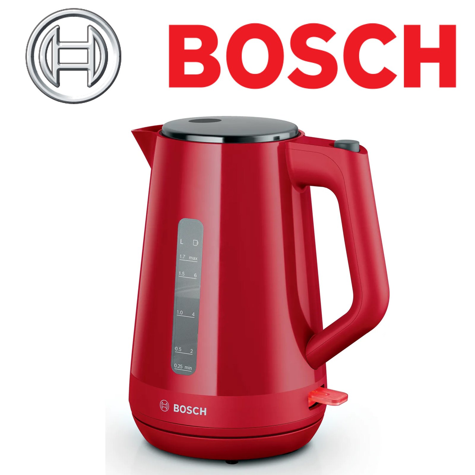 BOSCH Bouilloire MyMoment capacité 1,7L - base 360° - filtre anti-calcaire - TWK1M124