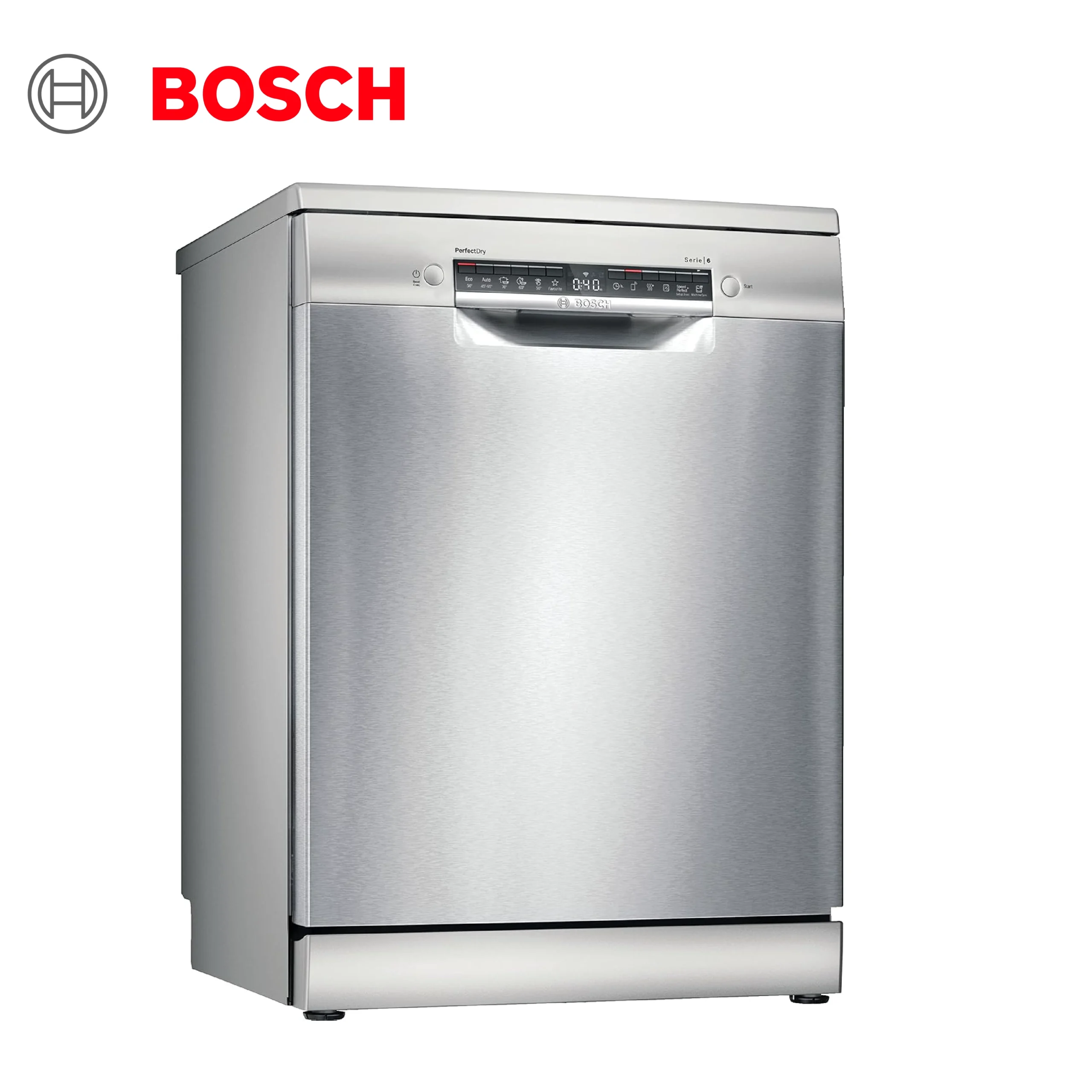 Lave-vaisselle pose libre Bosch série6 SMS6TCI00E 60 cm Acier brossé anti-traces