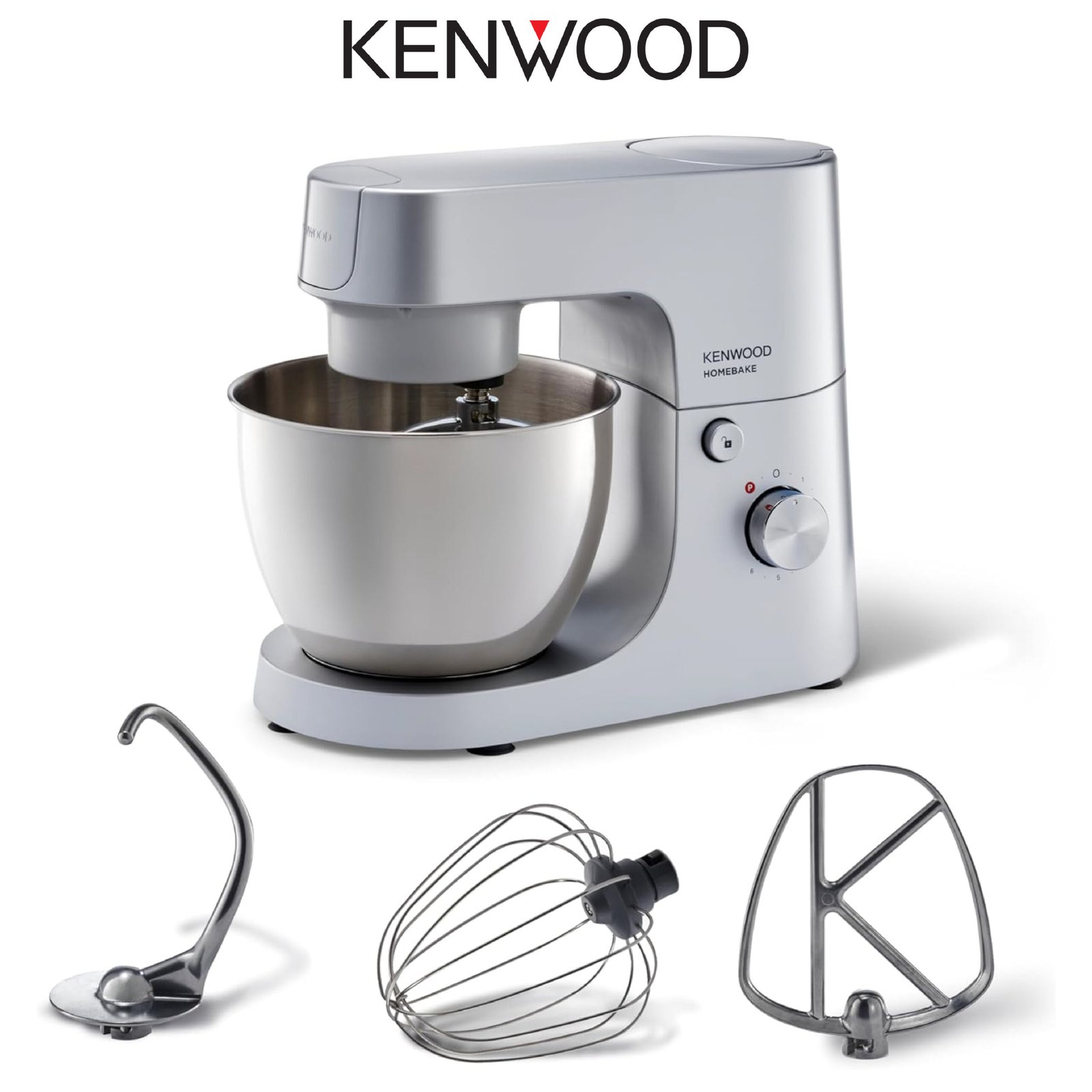 Kenwood Robot pâtissier HOMEBAKE 5L 1400W, KHH01.000SI