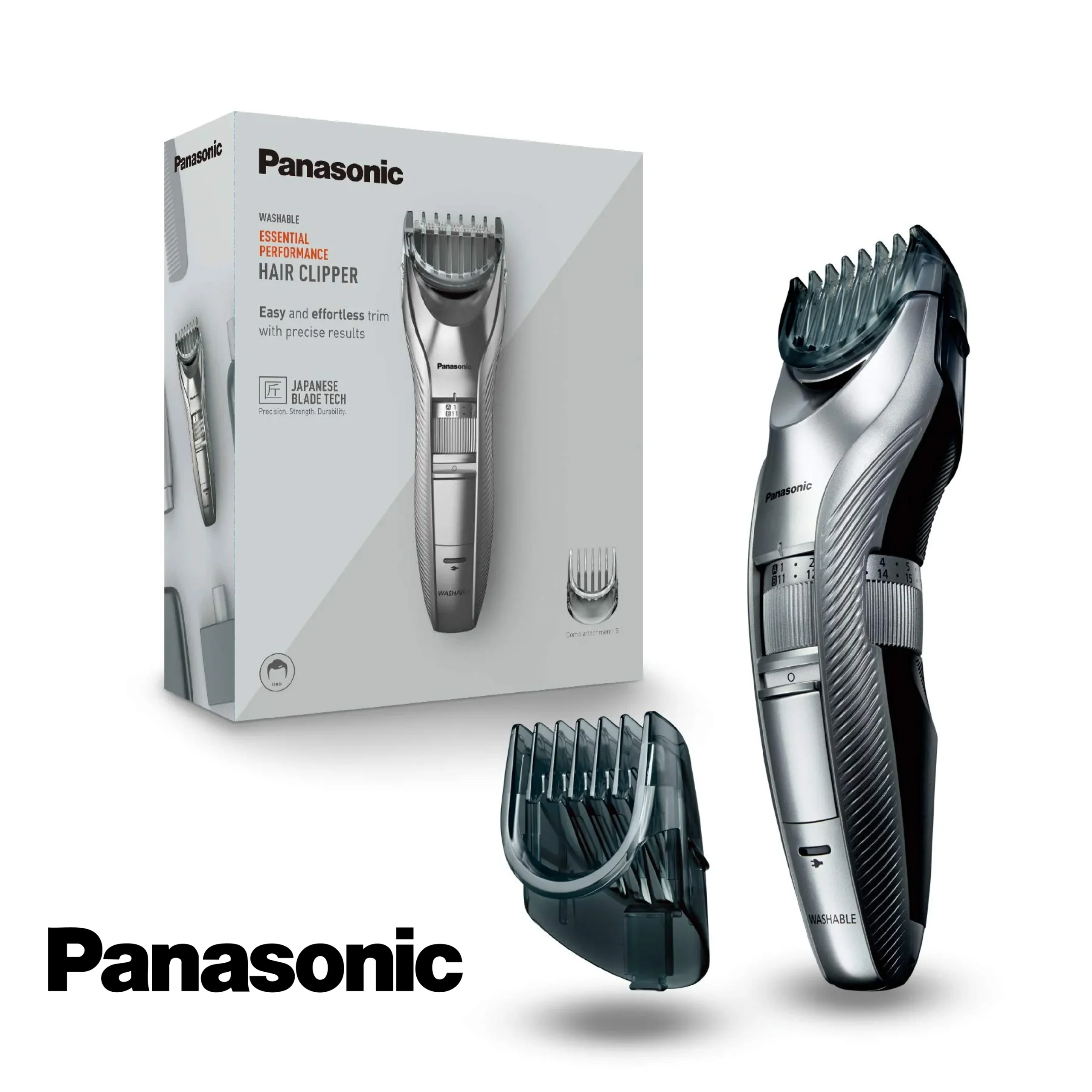 Panasonic Tondeuse à Cheveux, Argenté ER-GC71-S503