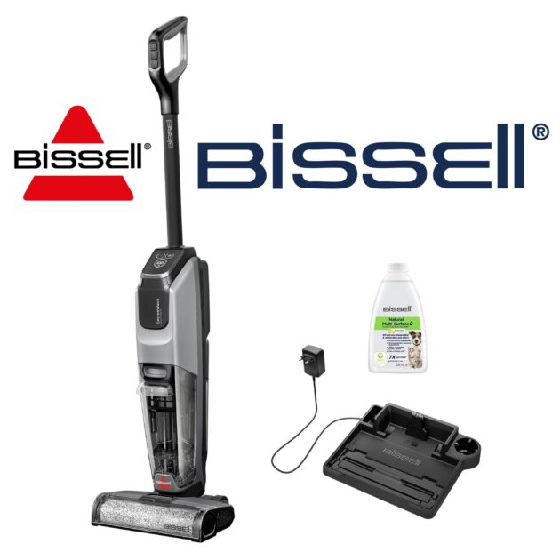 Bissell CrossWave OmniForce, Aspirateur Balai Laveur sans Fil, Aspire , Nettoyeur a Eau pour Multi-Surfaces, 240m², 3912N