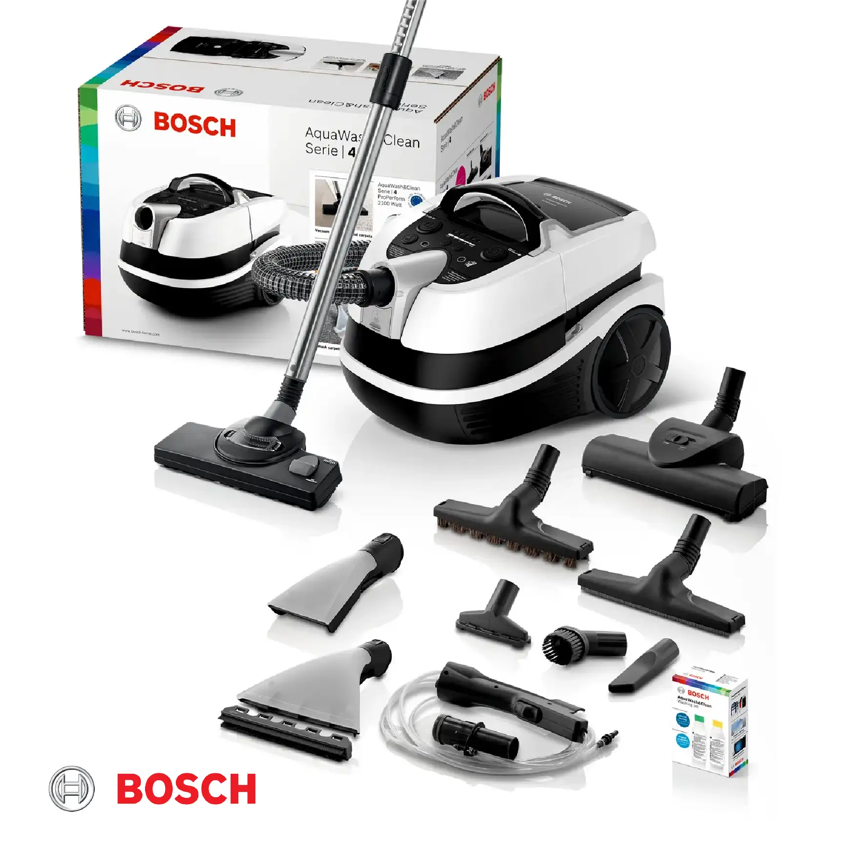 Aspirateur Eau Et Poussière Sans Sac 5L 2100W Bosch AquaWash & Clean BWD421PRO
