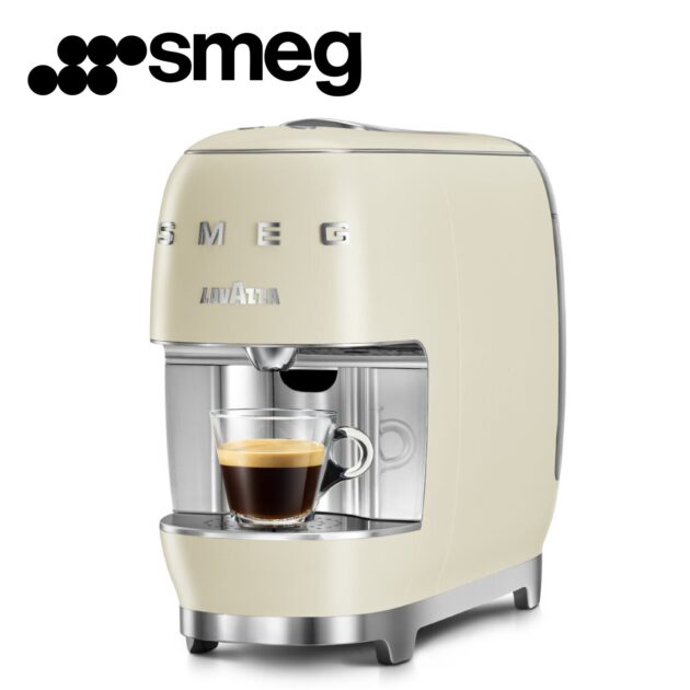 Lavazza A Modo Mio Smeg Cream - Machine à café à capsules, style rétro