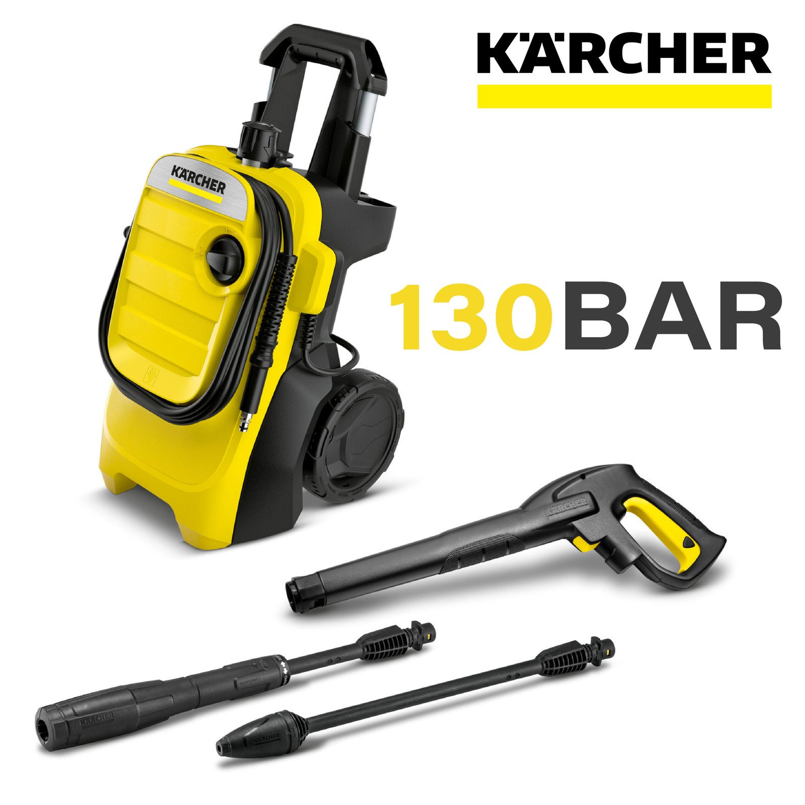 Karcher Nettoyeur Haute Pression K4 Power Control, Pression Max 130 Bar