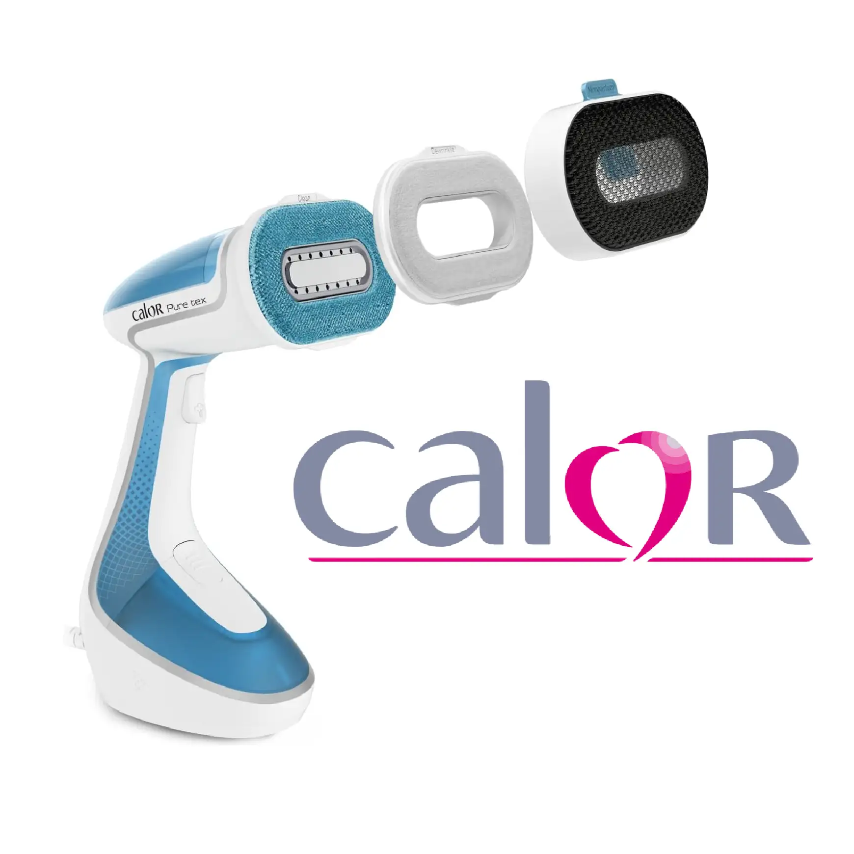 Calor Pure Tex Défroisseur vapeur 4 en 1, Technologie brevetée à têtes multiples, Défroisse, Nettoie, Assainit naturellement, Purifie, Diffuse des senteurs, Convient à tous les tissus DT9530C0