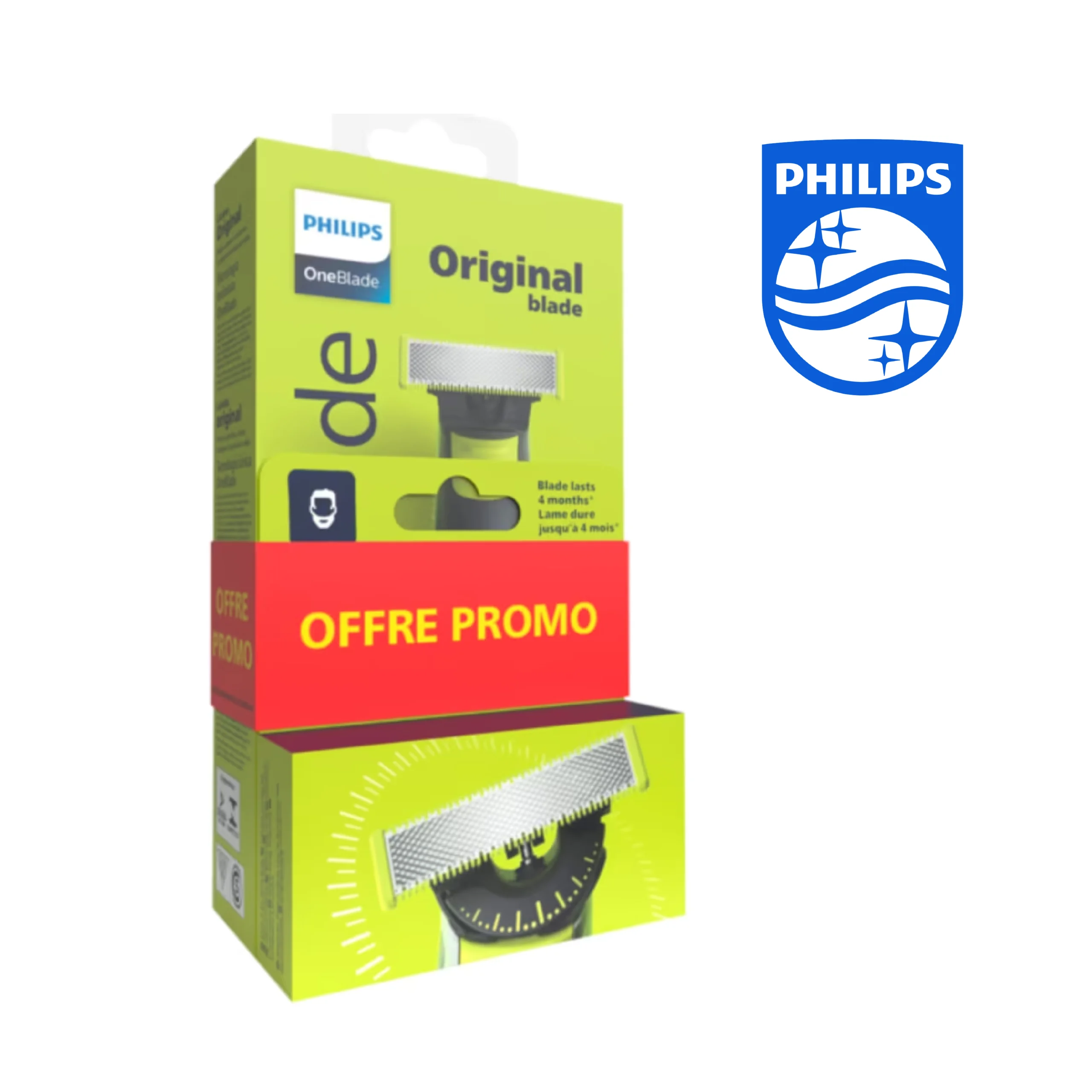 Philips Pack Rasoir OneBlade Original + Lame 360 Supplémentaire