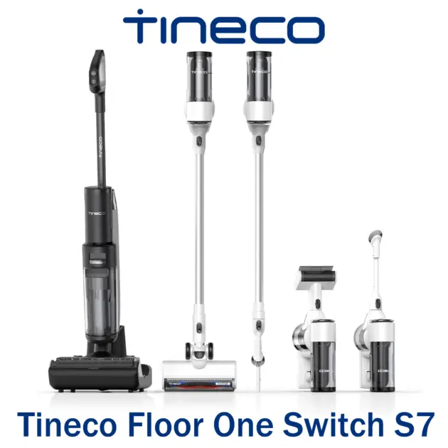 Tineco Floor One Switch S7 Aspirateur Balai sans Fil Multi-Fonctions