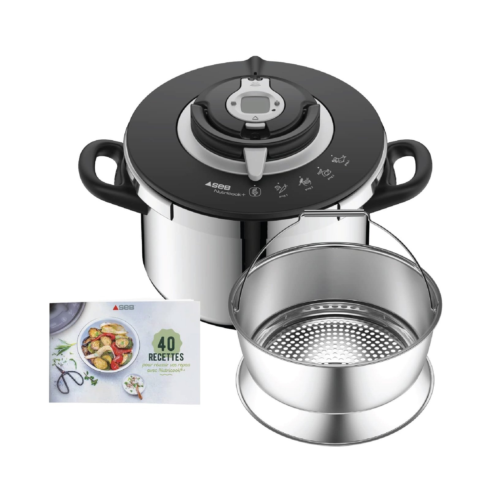 Seb Cocotte-minute clipso+ chef inox 10L , Autocuiseur induction