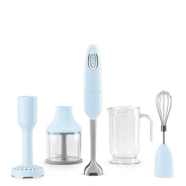 MIXEUR COFFRET SMEG BLEU AZUR HBF22PBEU