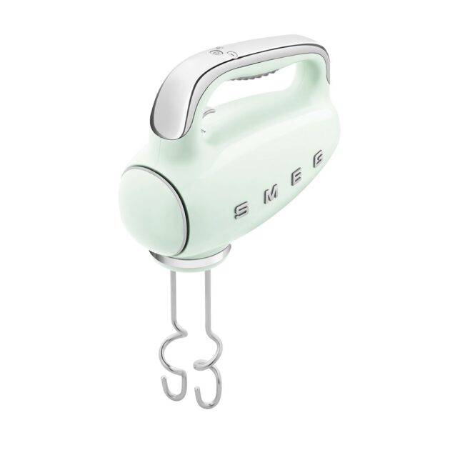 BATTEUR SMEG VERT D'EAU 250 W 9 VITESSES HMF01PGEU