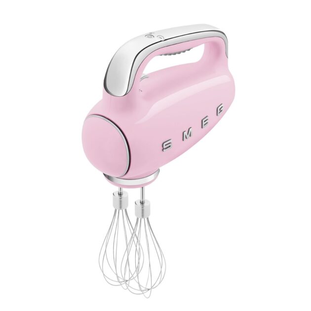 BATTEUR SMEG ROSE 250W 9 VITESSES HMF01PKEU