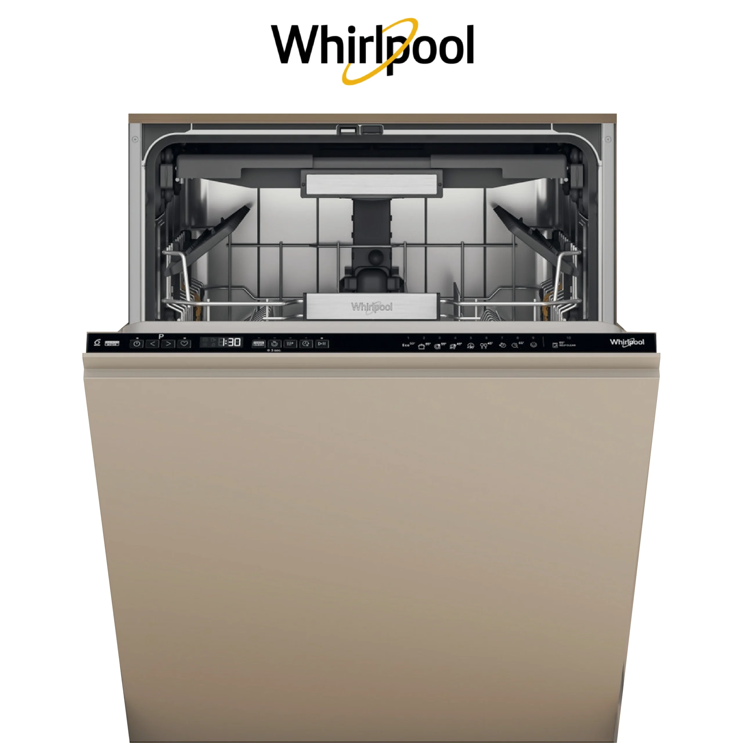 WHIRLPOOL Lave vaisselle tout integrable 60 cm W7IHP40LSC, 15 couverts, 40 DB, MaxiSpace