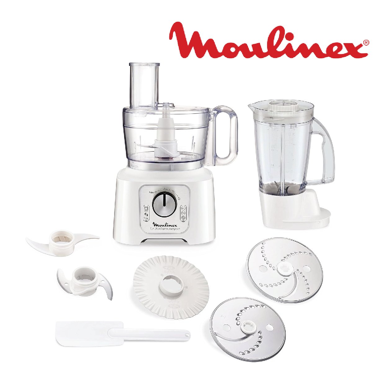 ROBOT MOULINEX DOUBLE FORCE COMPECT 25 FONCTIONS FP544111.