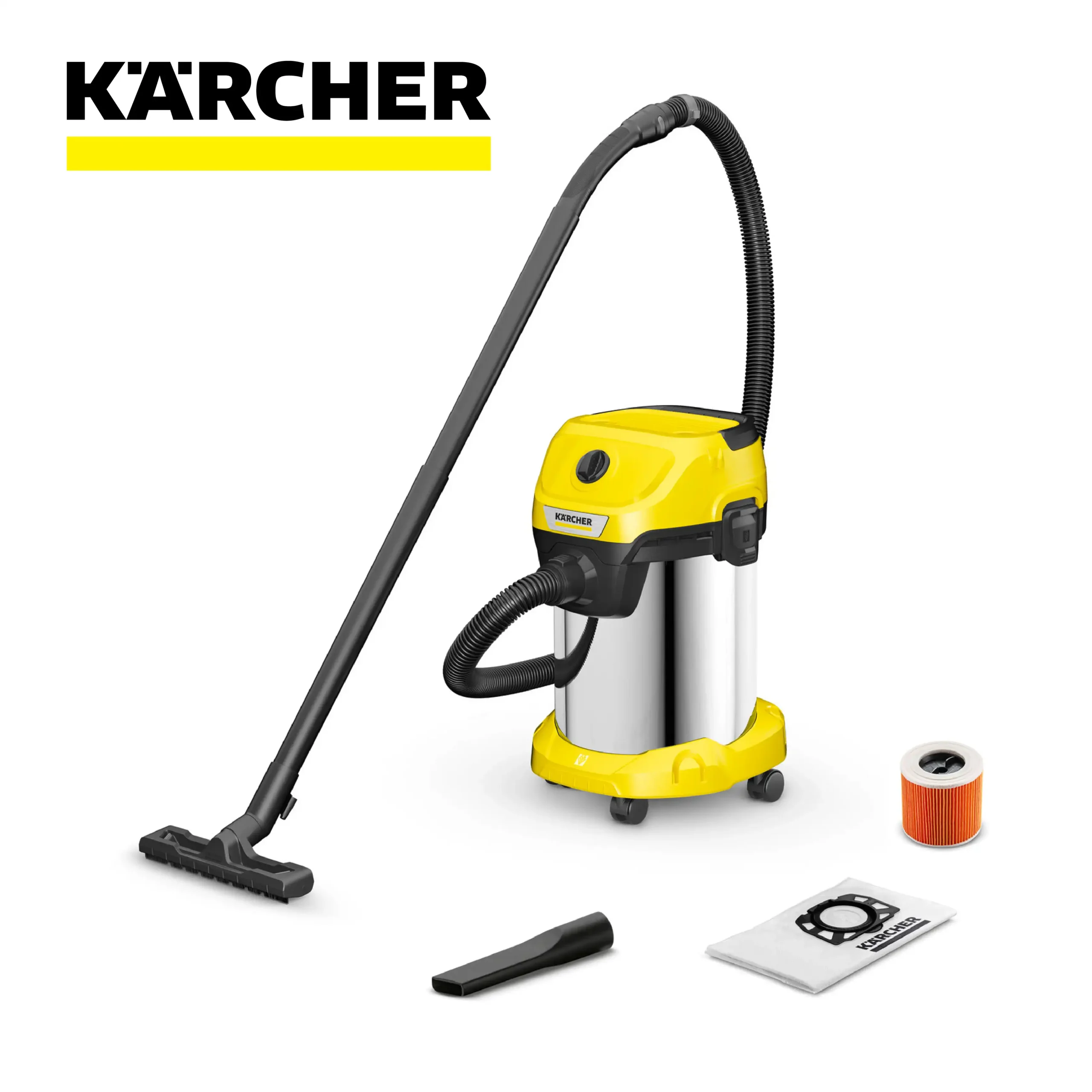 KARCHER ASPIRATEUR Eau et Poussière Karcher WD3 PREMIUM INOX