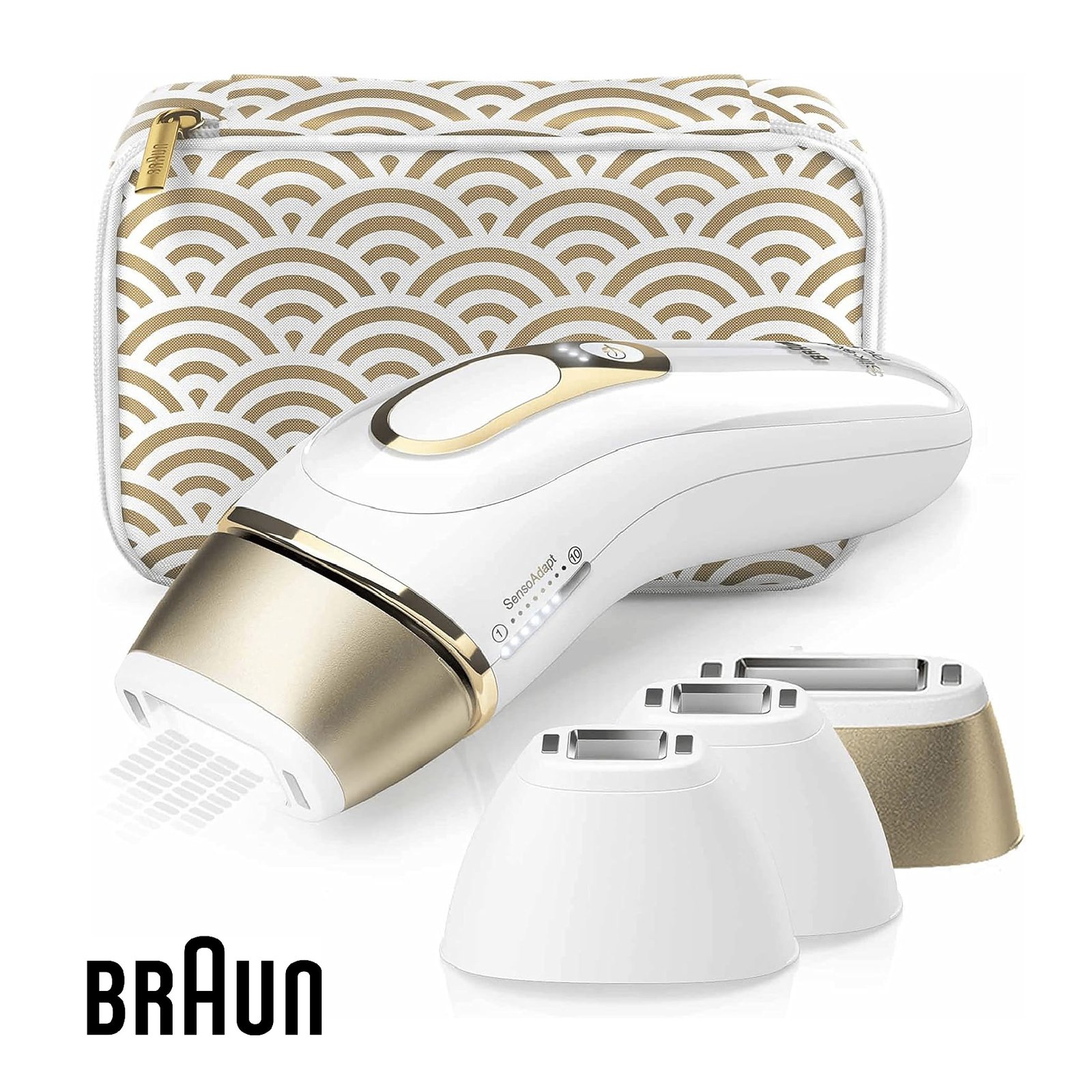 Braun IPL Silk-Expert Pro 5, épilation à domicile avec pochette, tête de précision et rasoir Venus, alternative à l'épilation au laser, PL5137