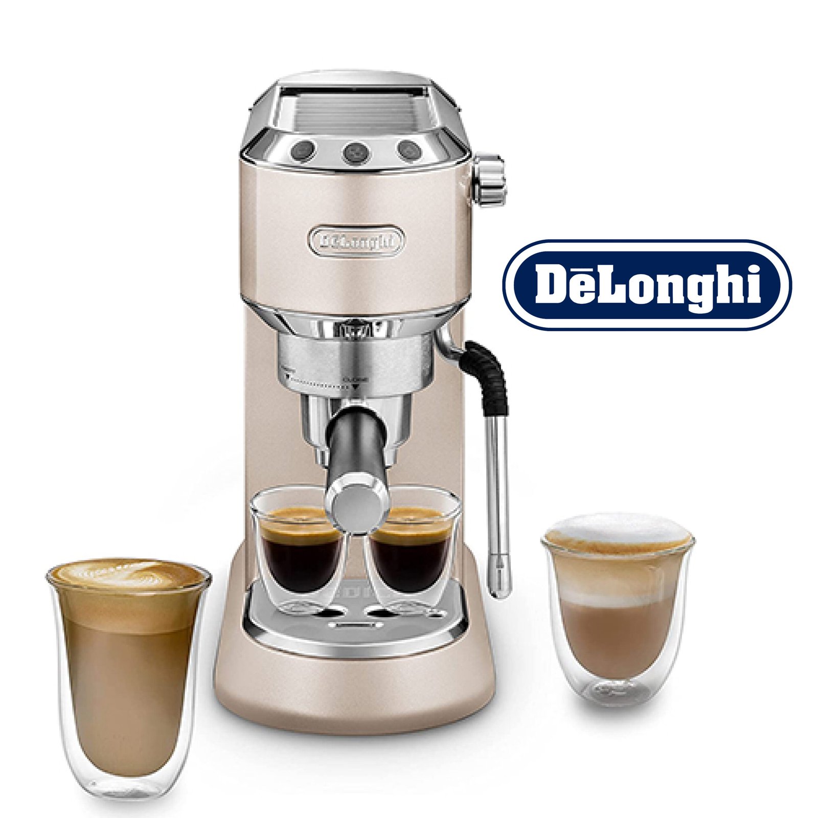 DeLonghi Dedica Arte Machine à expresso avec buse MyLatterArt en mousse de lait EC 885.​BG