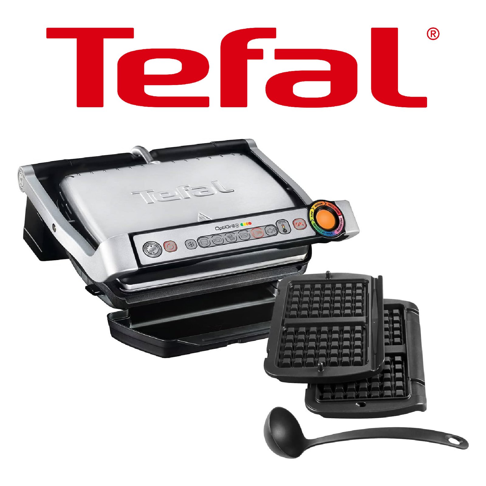 TEFAL OptiGrill+ et Gaufres Ref: GC716D12