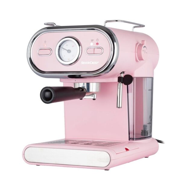 Machine à Expresso SILVERCREST Rose Bonbon Cuisine Dejeuner SEMS 1100