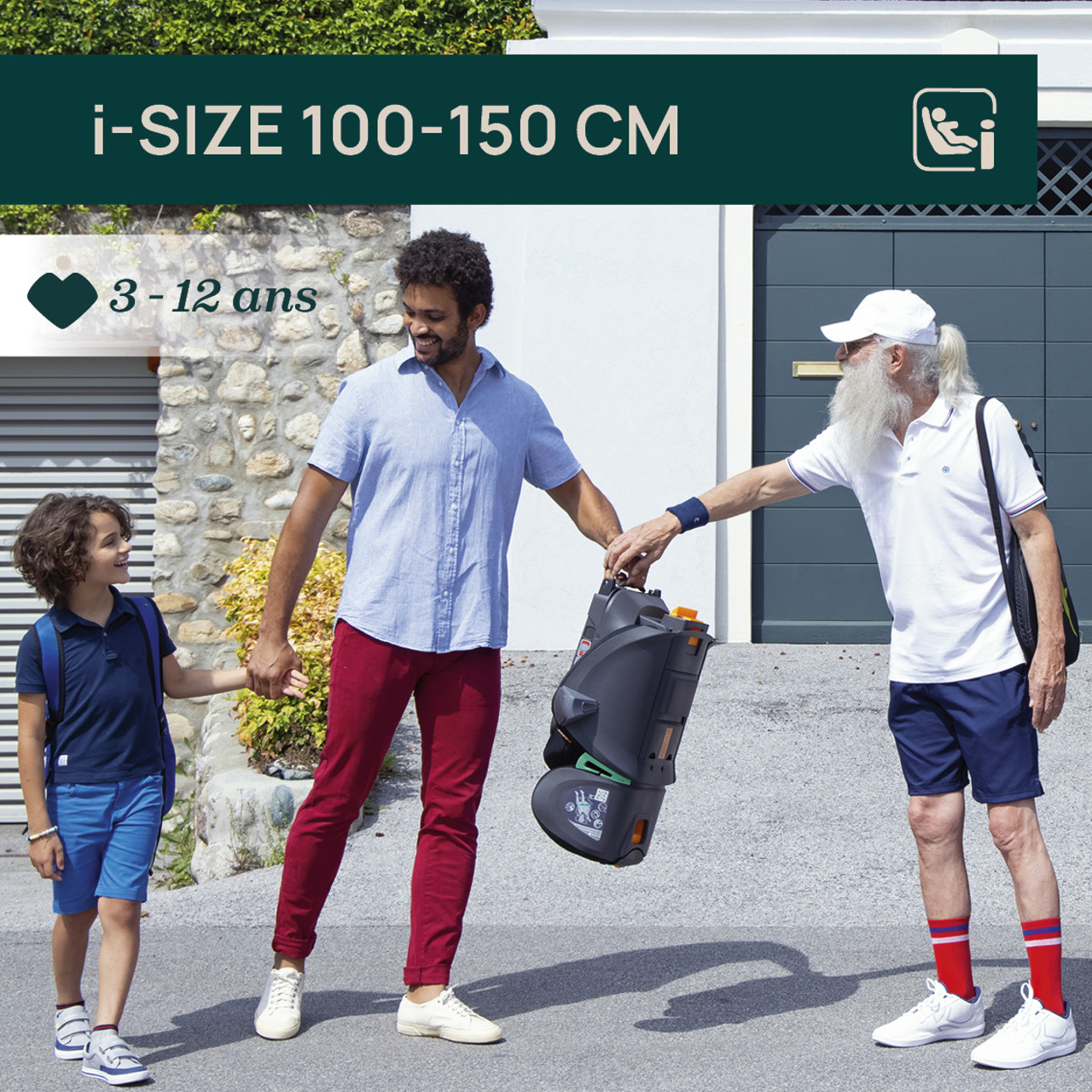 Chicco Siège auto Fold&Go I-Size 15-36 kg avec connecteurs rigides ISOFIX, groupe 2/3 pour enfants 3-12 ans - Image 2