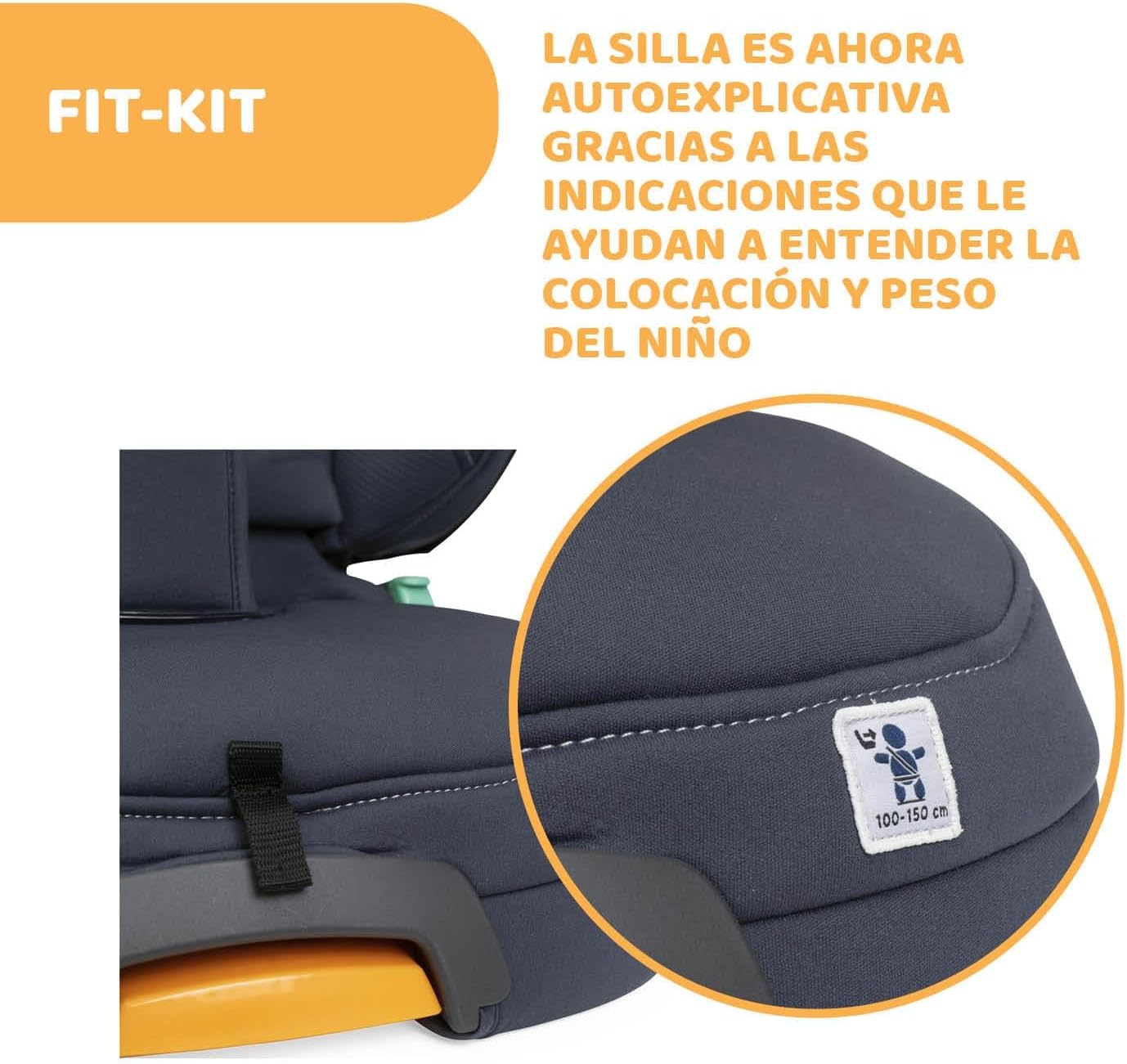 Chicco Siège auto Fold&Go I-Size 15-36 kg avec connecteurs rigides ISOFIX, groupe 2/3 pour enfants 3-12 ans - Image 7