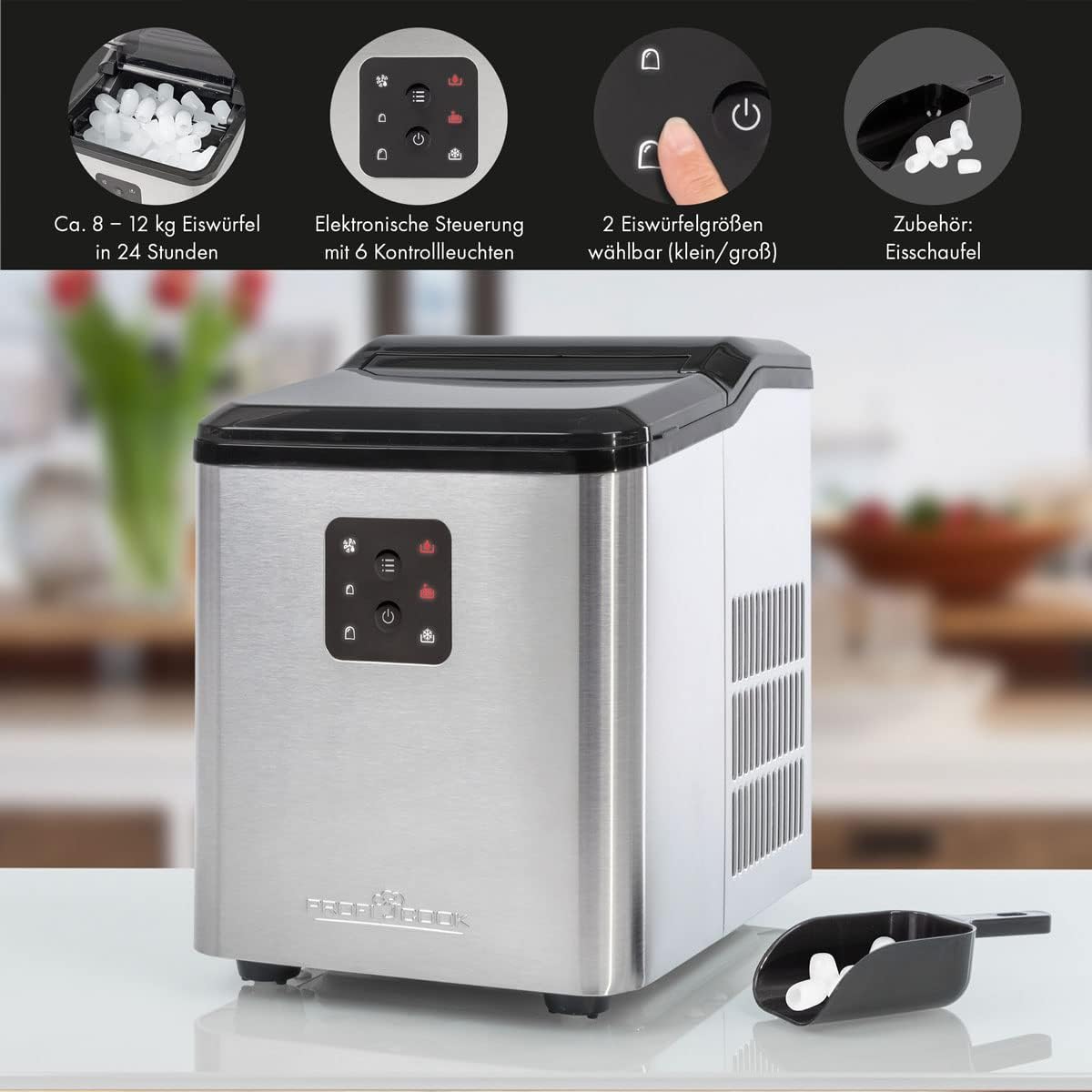 Profi Cook Machine à glaçons, Capacité 1,5 Litres, PC-EWB 1253 - Image 5
