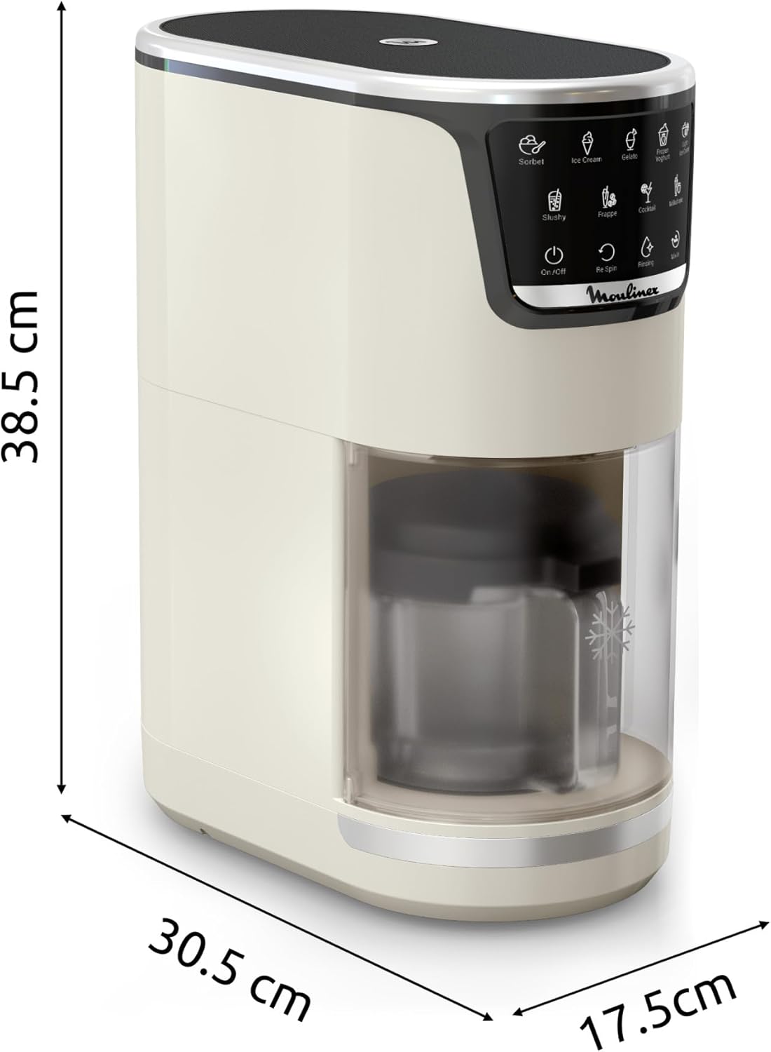 Moulinex Dolci, Machine à glaces, 10programmes, 3 bols, 1,4 L, MJ604AF0 ( 7 million 7000 DA ) - Image 7