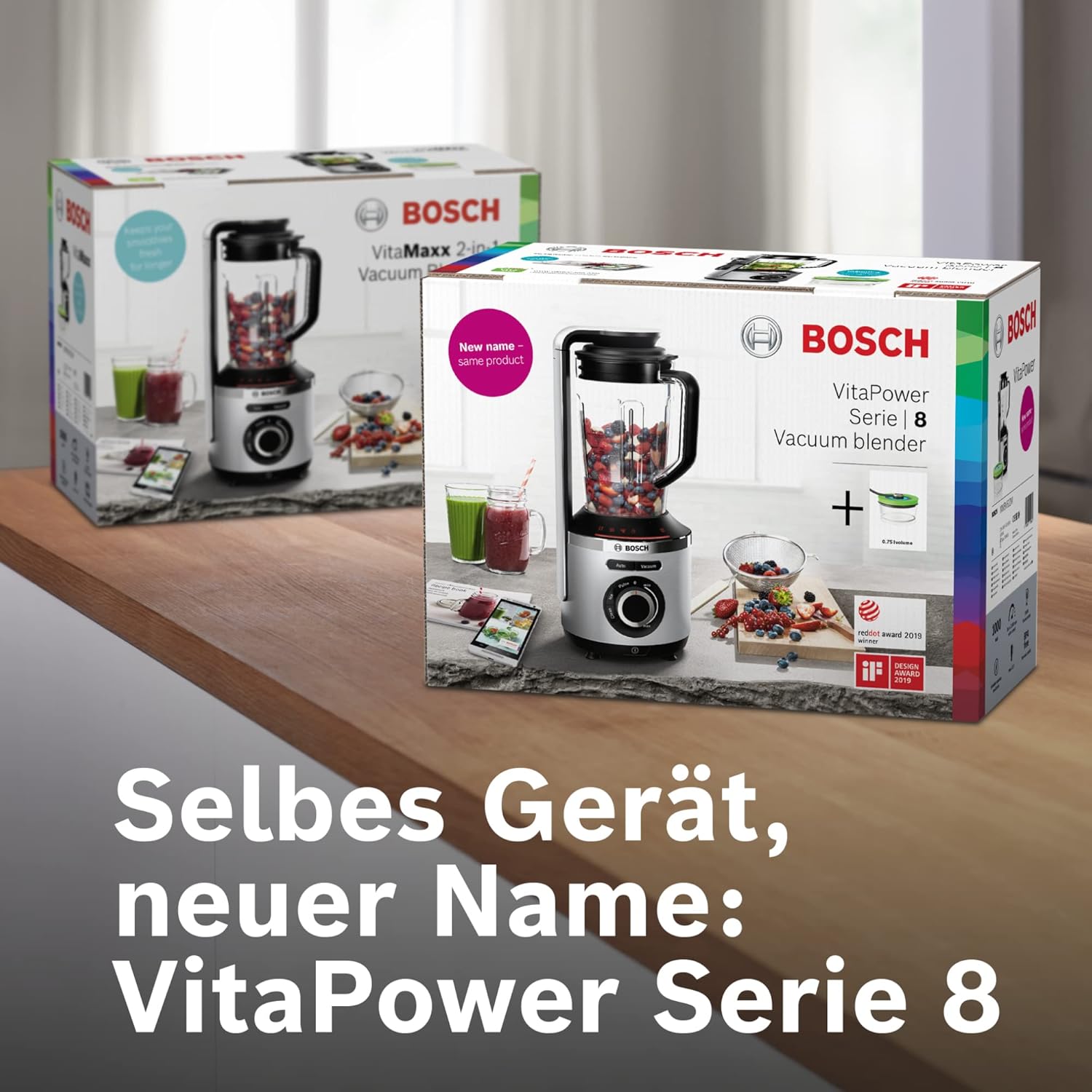 Bosch Blender sous vide VitaPower Série 8 – Grande préservation des vitamines – Gourde to go avec valve sous-vide – 1,5 L – 1000W -MMBV622M - Image 8