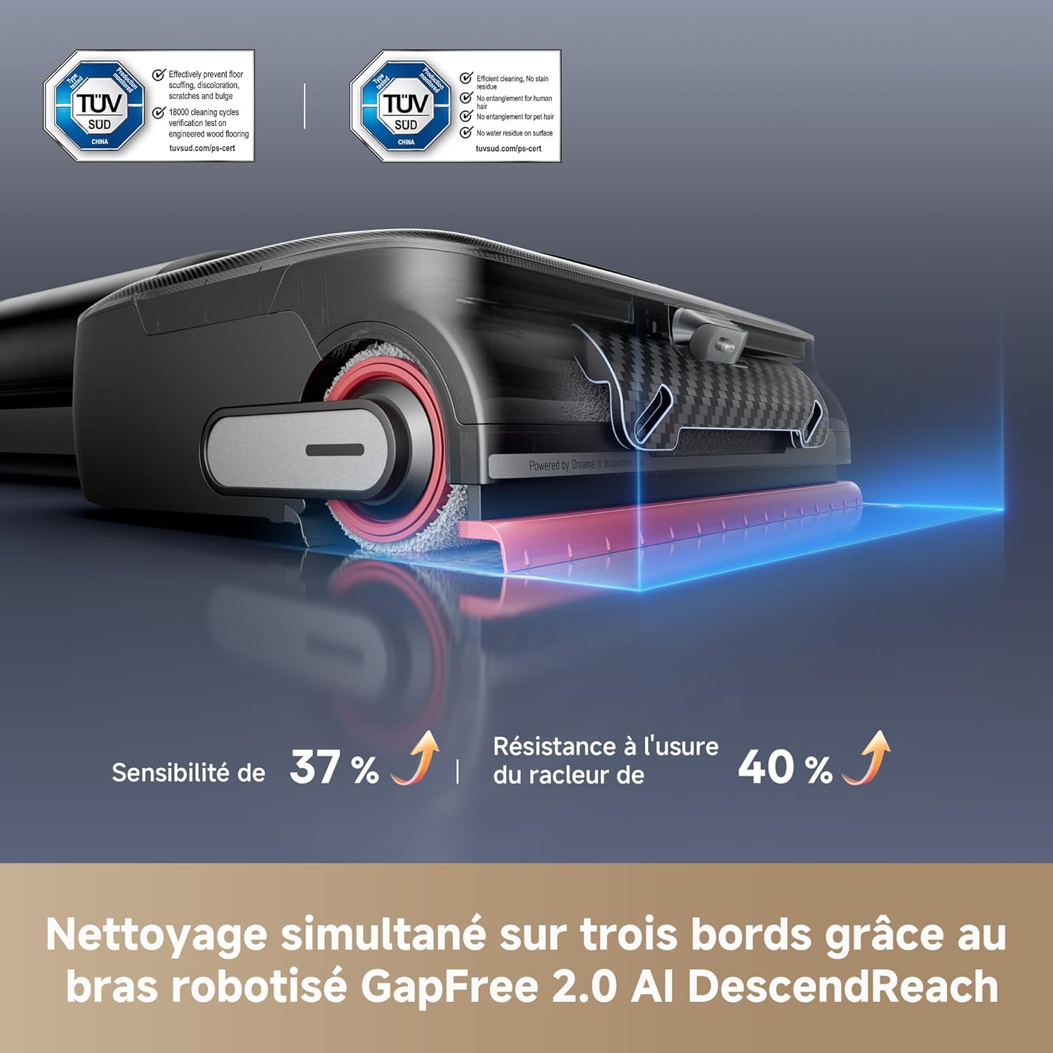 Dreame H15 Pro FoamWash Aspirateur Laveur, Nettoyage Ciblé - Image 5