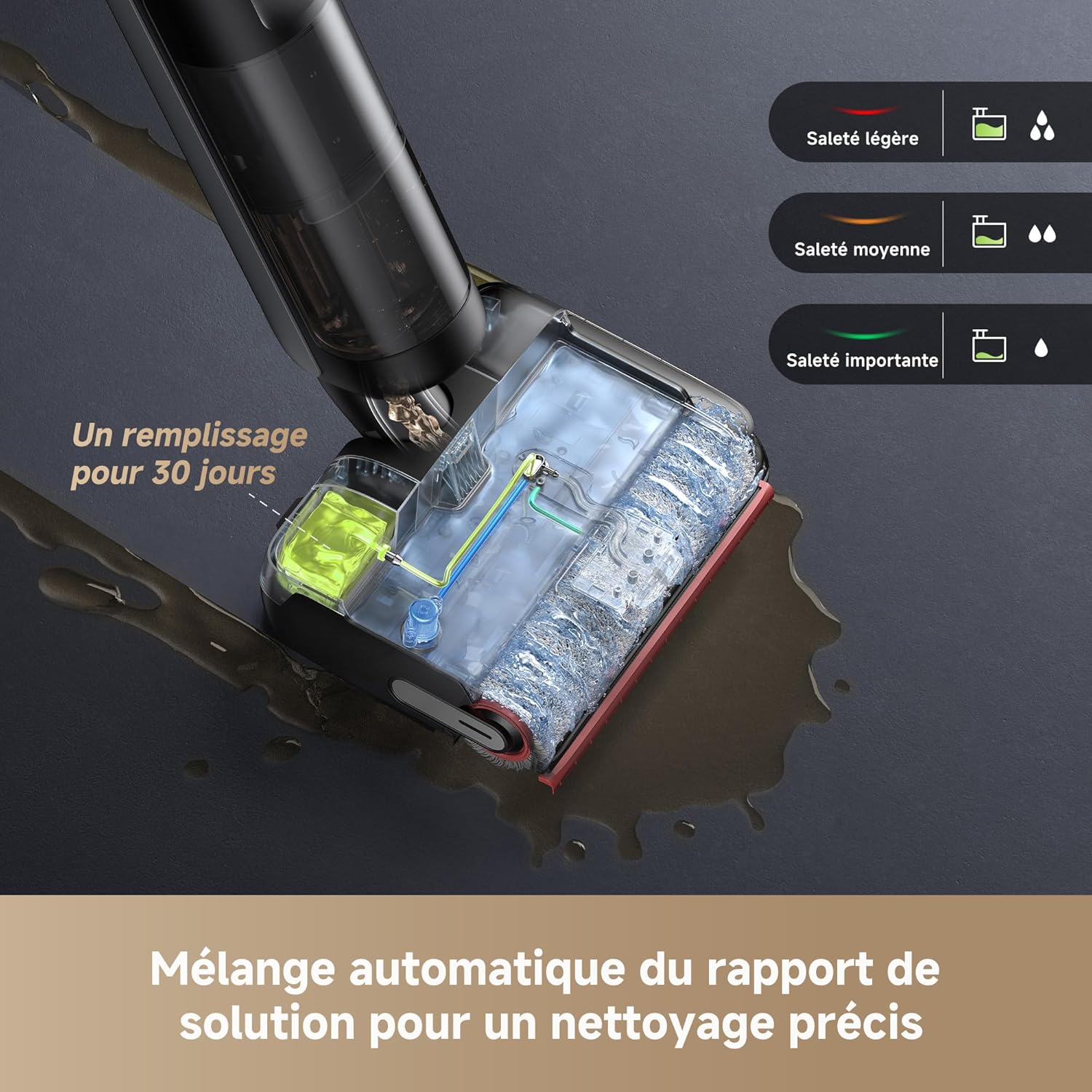 Dreame H15 Pro FoamWash Aspirateur Laveur, Nettoyage Ciblé - Image 12
