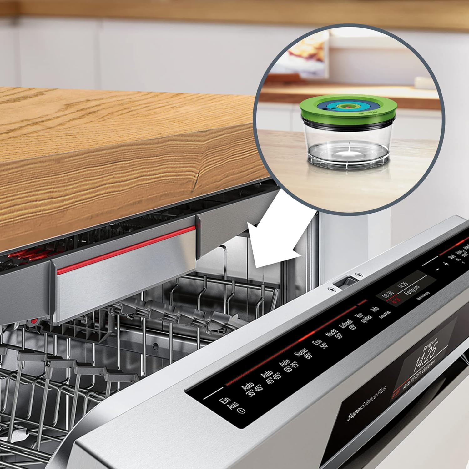 Bosch Blender sous vide VitaPower Série 8 – Grande préservation des vitamines – Gourde to go avec valve sous-vide – 1,5 L – 1000W -MMBV622M - Image 11