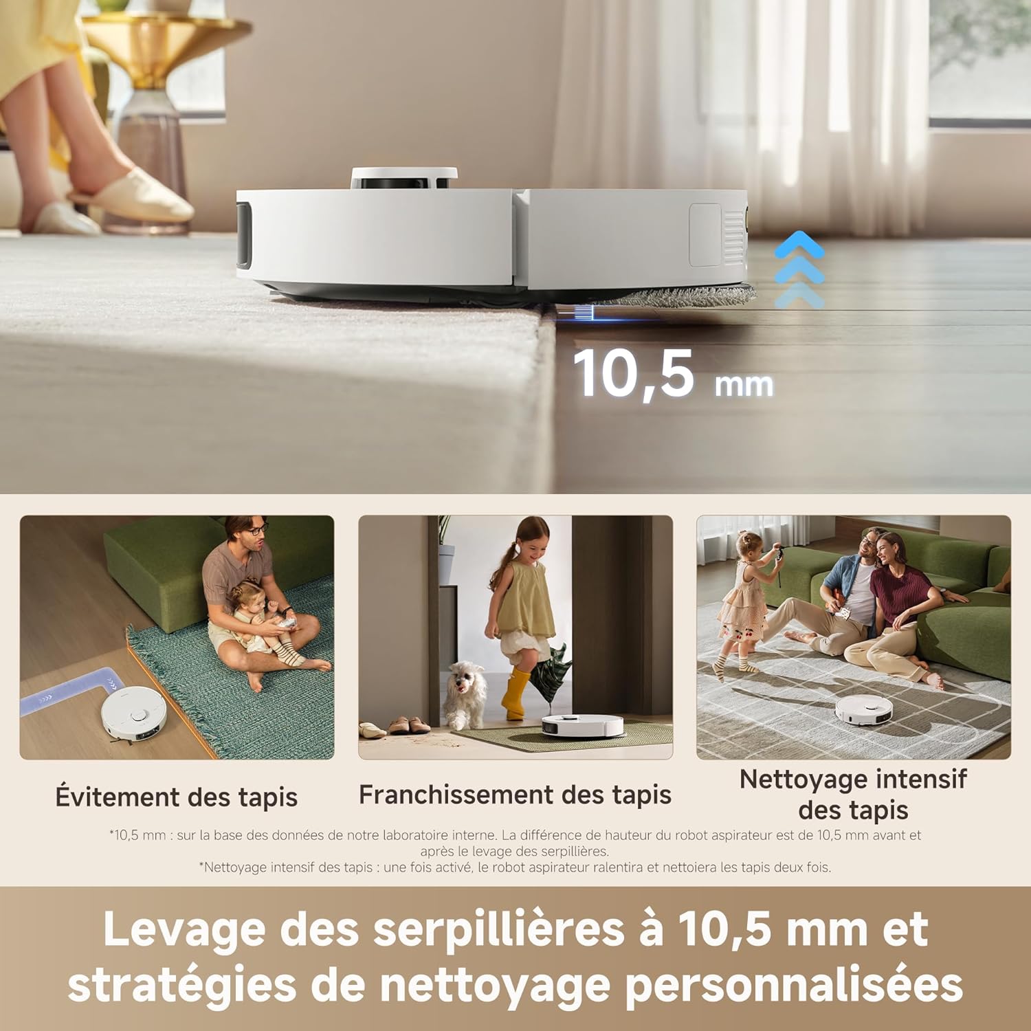 dreame L10s Ultra Gen 3 Kit Robot Aspirateur Laveur, Brosse Latérale Rétractable à Levage - Image 8