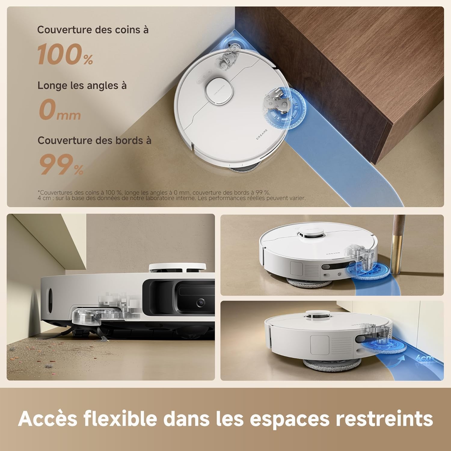 dreame L10s Ultra Gen 3 Kit Robot Aspirateur Laveur, Brosse Latérale Rétractable à Levage - Image 2