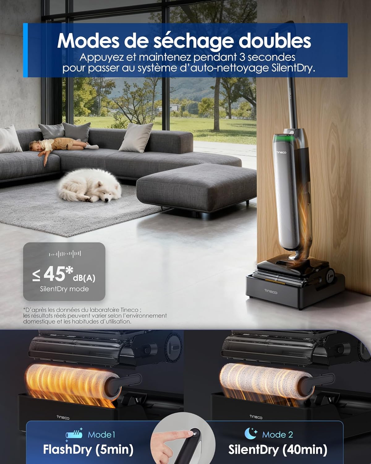 Tineco S9 Artist Steam Pro Nettoyeur Vapeur sans Fil Intelligent, HyperSteam 160℃ - Image 3
