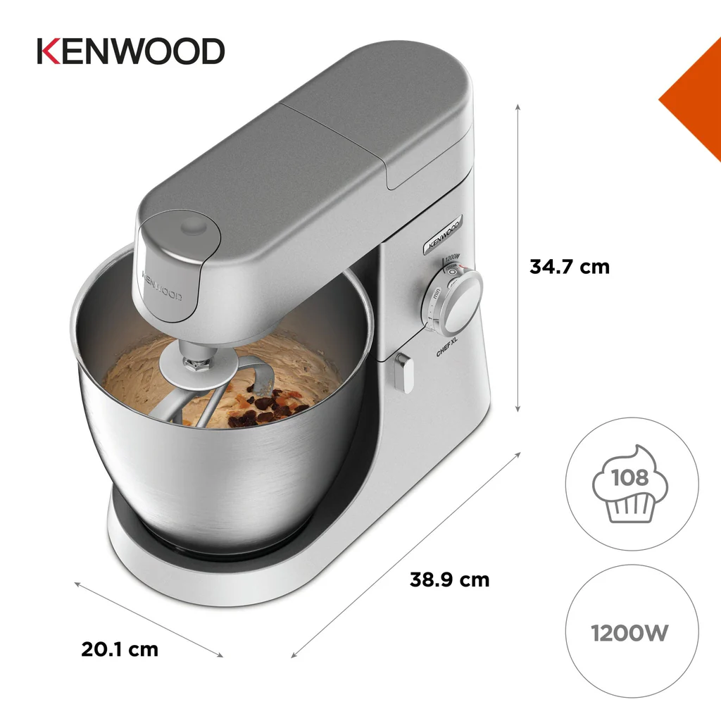 KENWOOD Robot pâtissier Chef XL - Bol inox 6,7 L - Kit pâtisserie et blender inclus - KVL4110S - Image 11