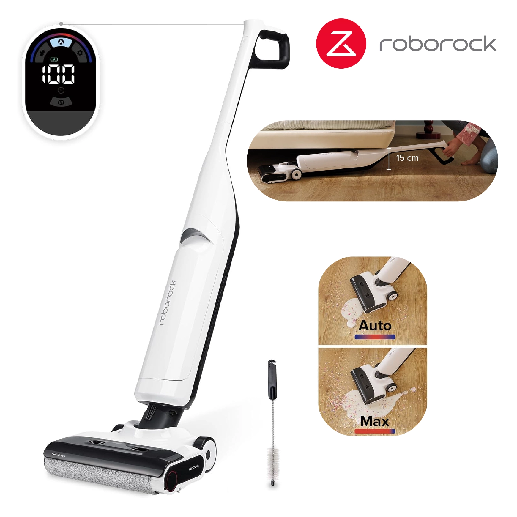 Roborock Flexi Lite Humides & Sèches Aspirateur Balai sans Fil