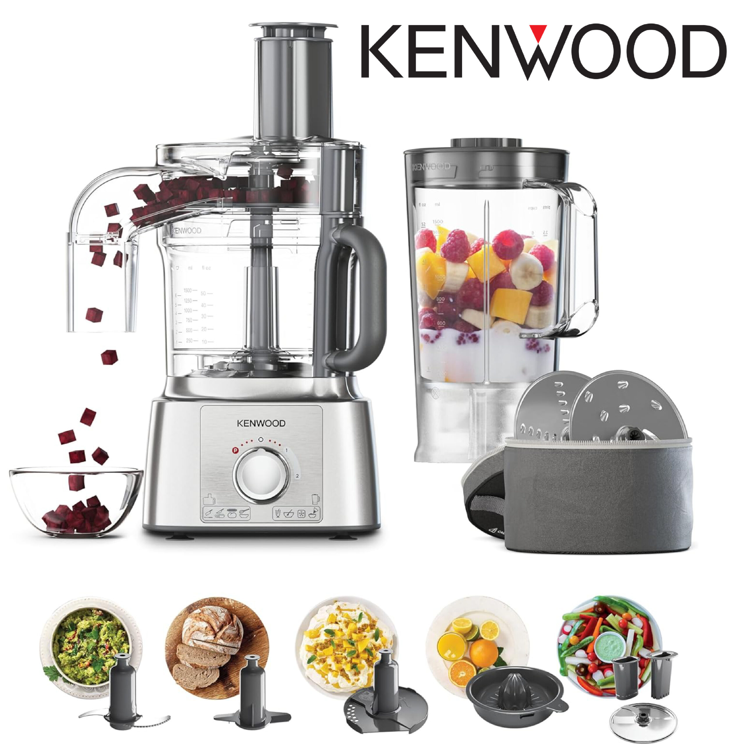 Kenwood MultiPro Express , Robot de Cuisine Multifonction FDP65.820SI