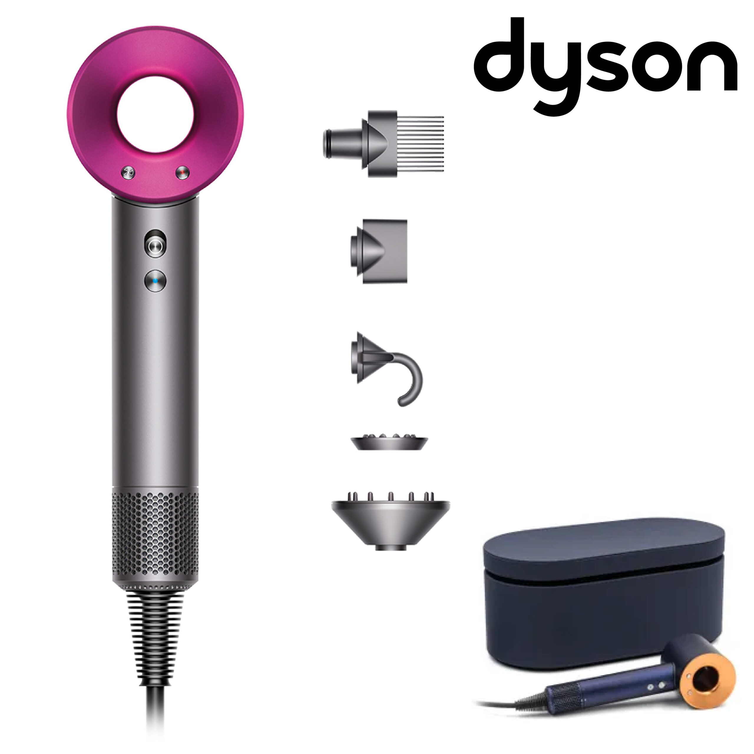 Dyson Sèche-cheveux Supersonic™ Fuchsia/Nickel HD07