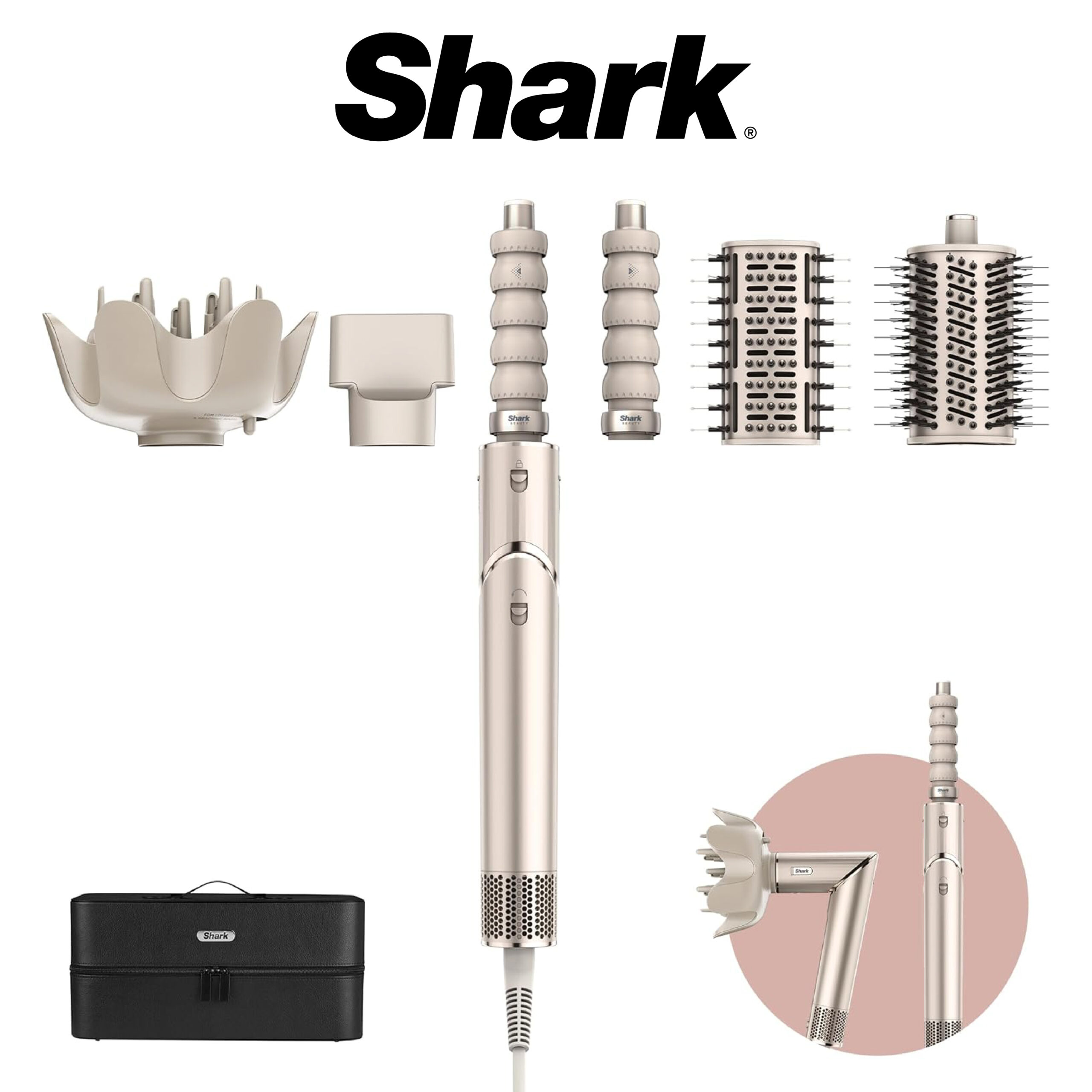 Shark FlexStyle Styler & Sèche-Cheveux 5-en-1 HD446SLEU