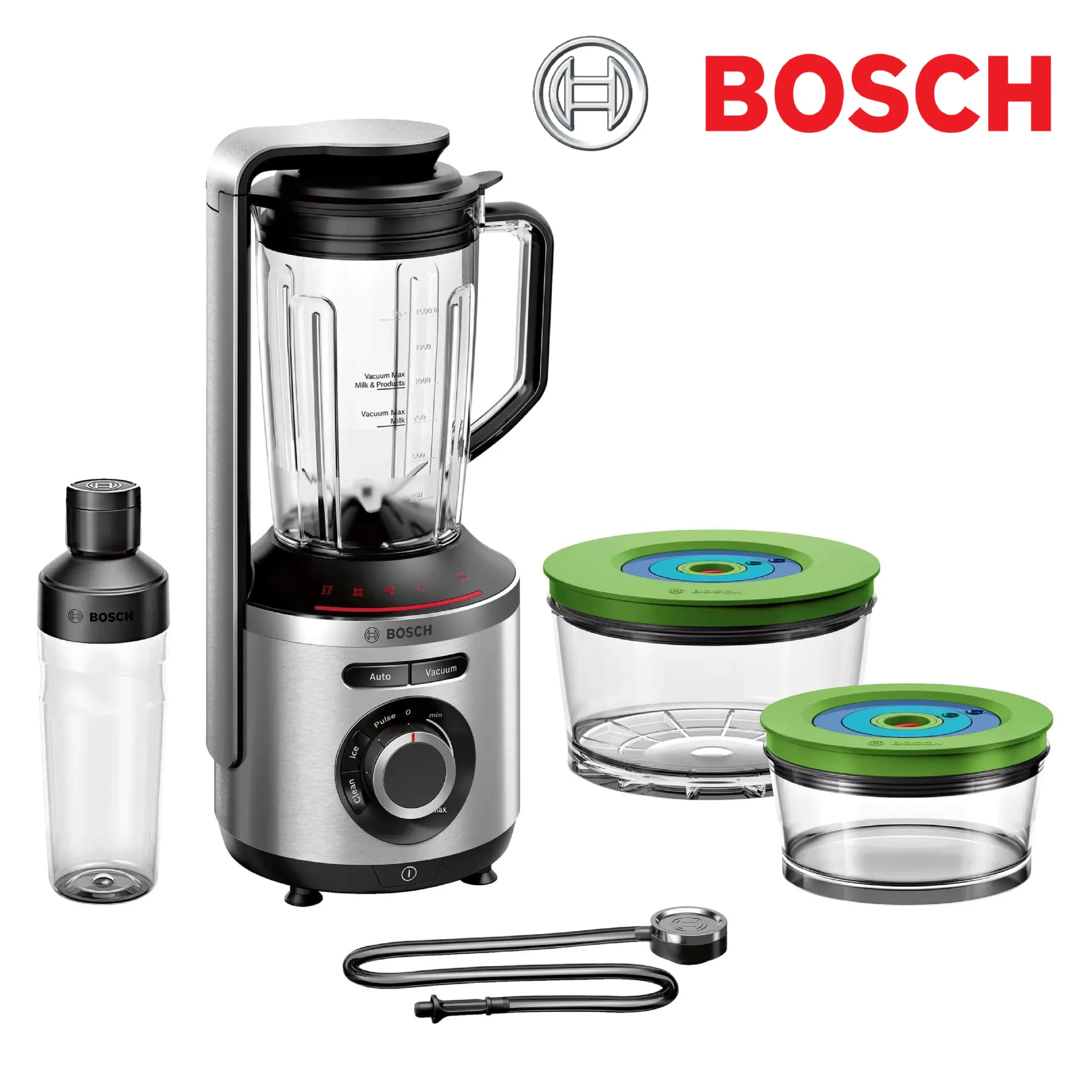 Bosch Blender sous vide VitaPower Série 8 – Grande préservation des vitamines – Gourde to go avec valve sous-vide – 1,5 L – 1000W -MMBV622M - Image 13