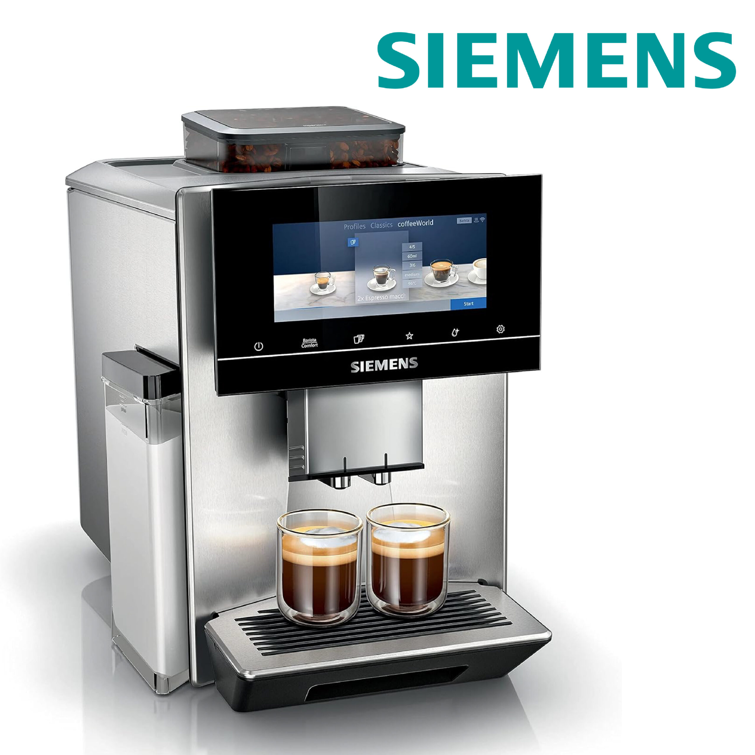 Siemens EQ900 Machine à café entièrement automatique avec moulin BaristaMode TQ905R03