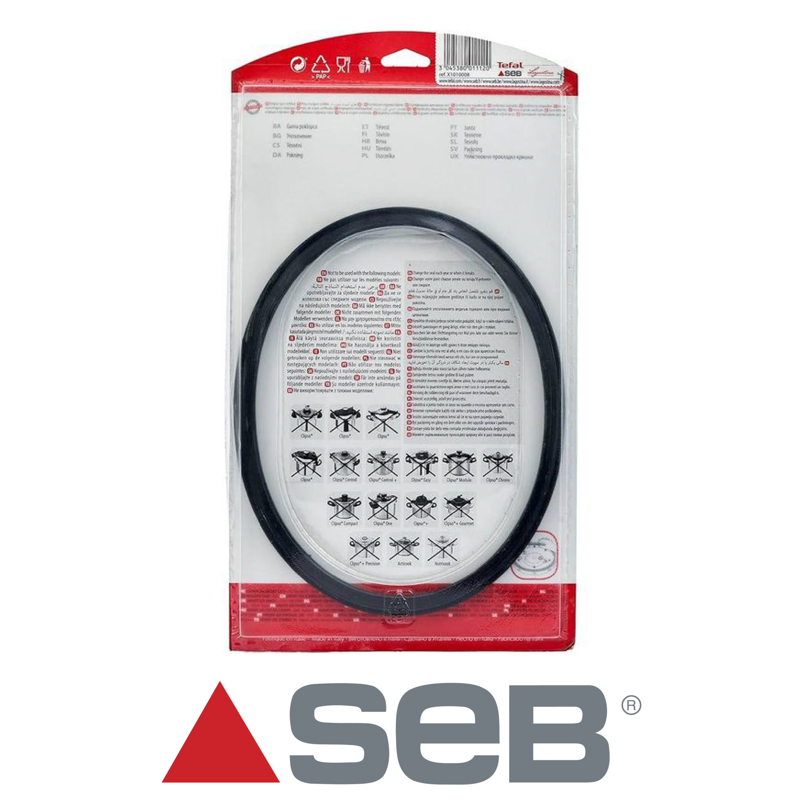 Seb Accessoires Joint pour Clipso Minut Duo Perfect et Easy 4L/4.5L/6L X1010008