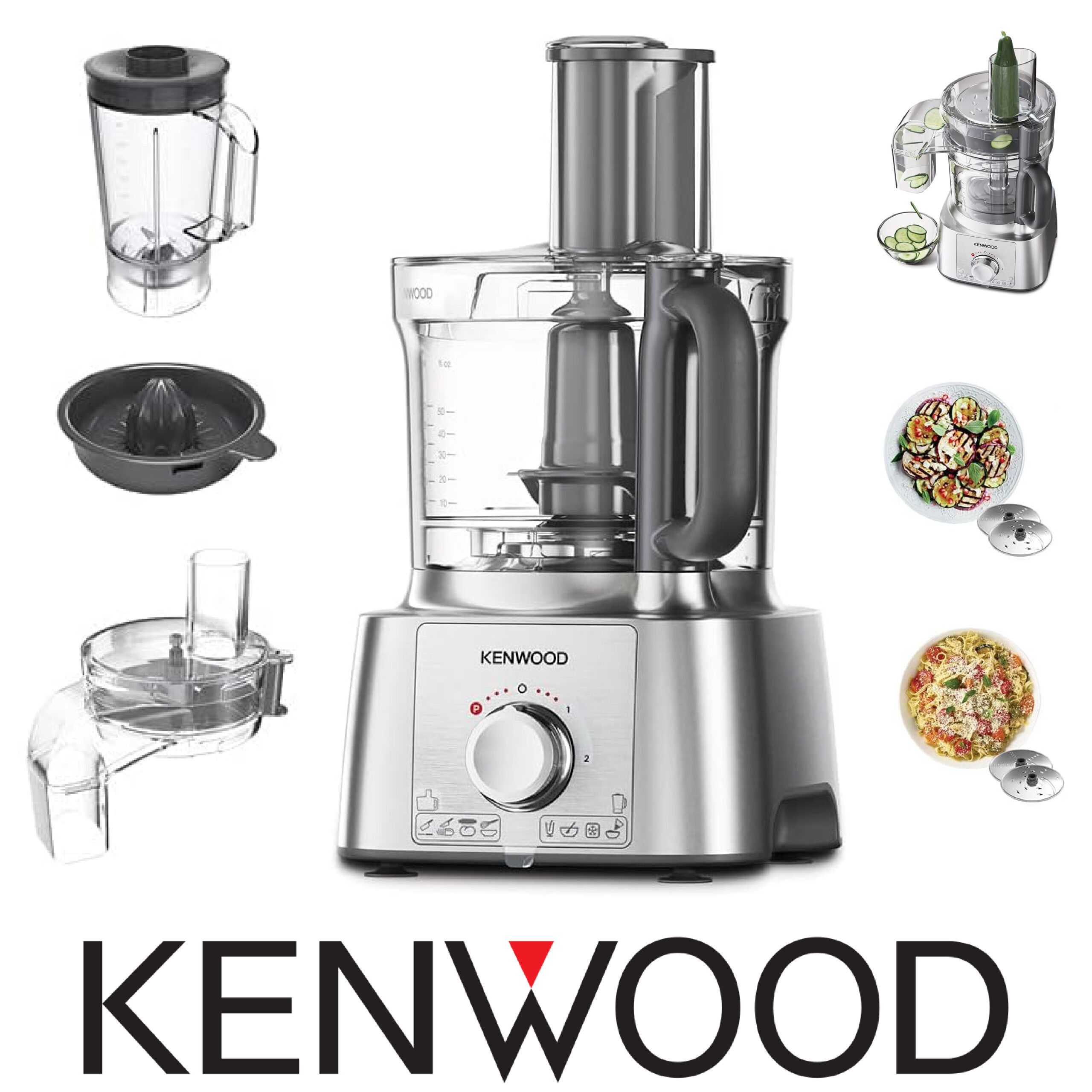 Kenwood Multipro Express - Robot multi-fonctions - 1000 Watt - FDP65.590SI