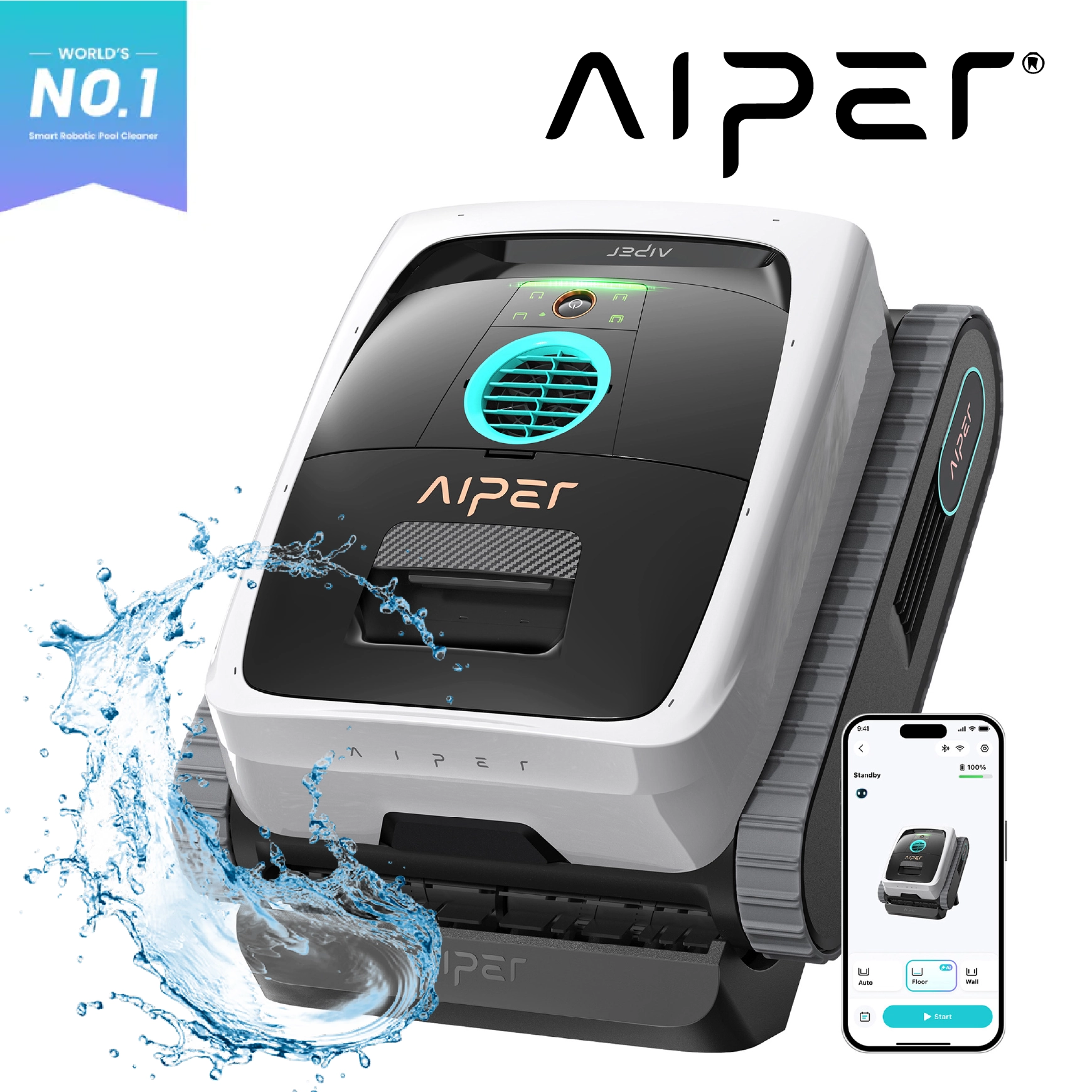 AIPER Scuba N3 AI Vision Nettoyeur de piscine robotique sans fil