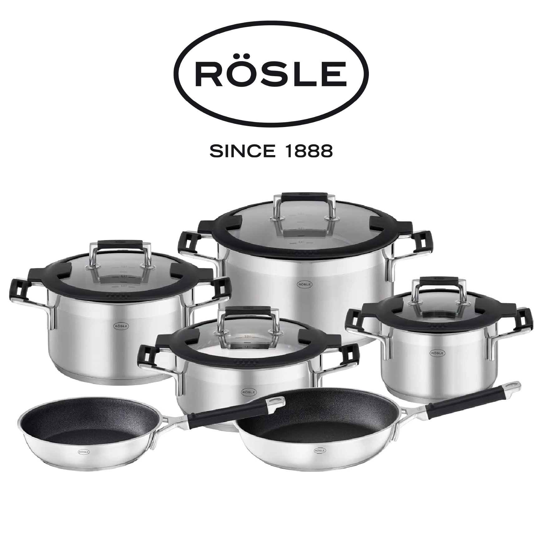 RÖSLE Silence® Pro Ensemble de batterie de cuisine 6 pièces - 130611