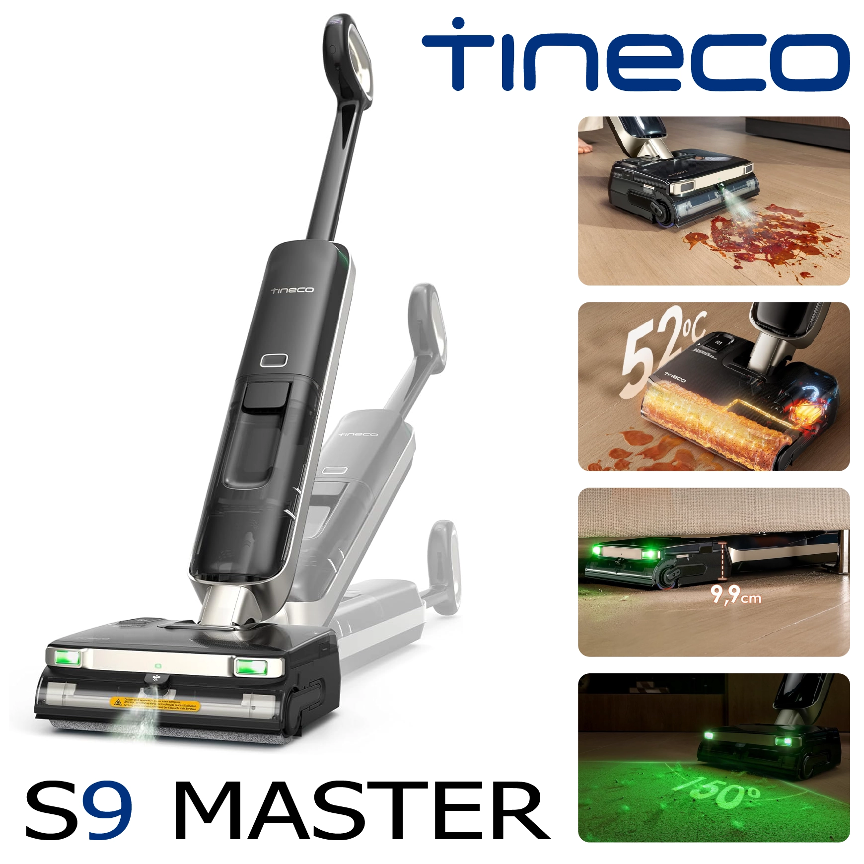 Tineco Floor One S9 Master Aspirateur Laveur sans Fil -B0G58FXYGH