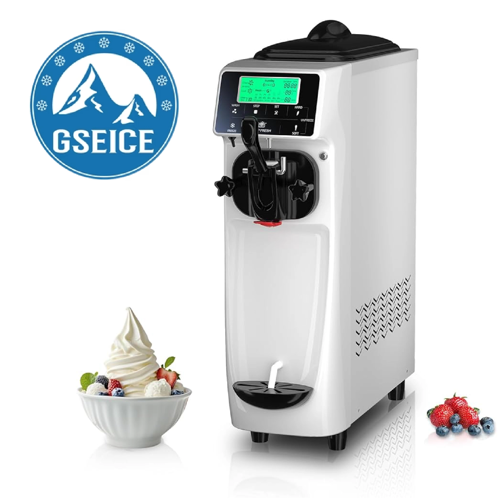 GSEICE Machine à crème glacée commerciale pour la maison