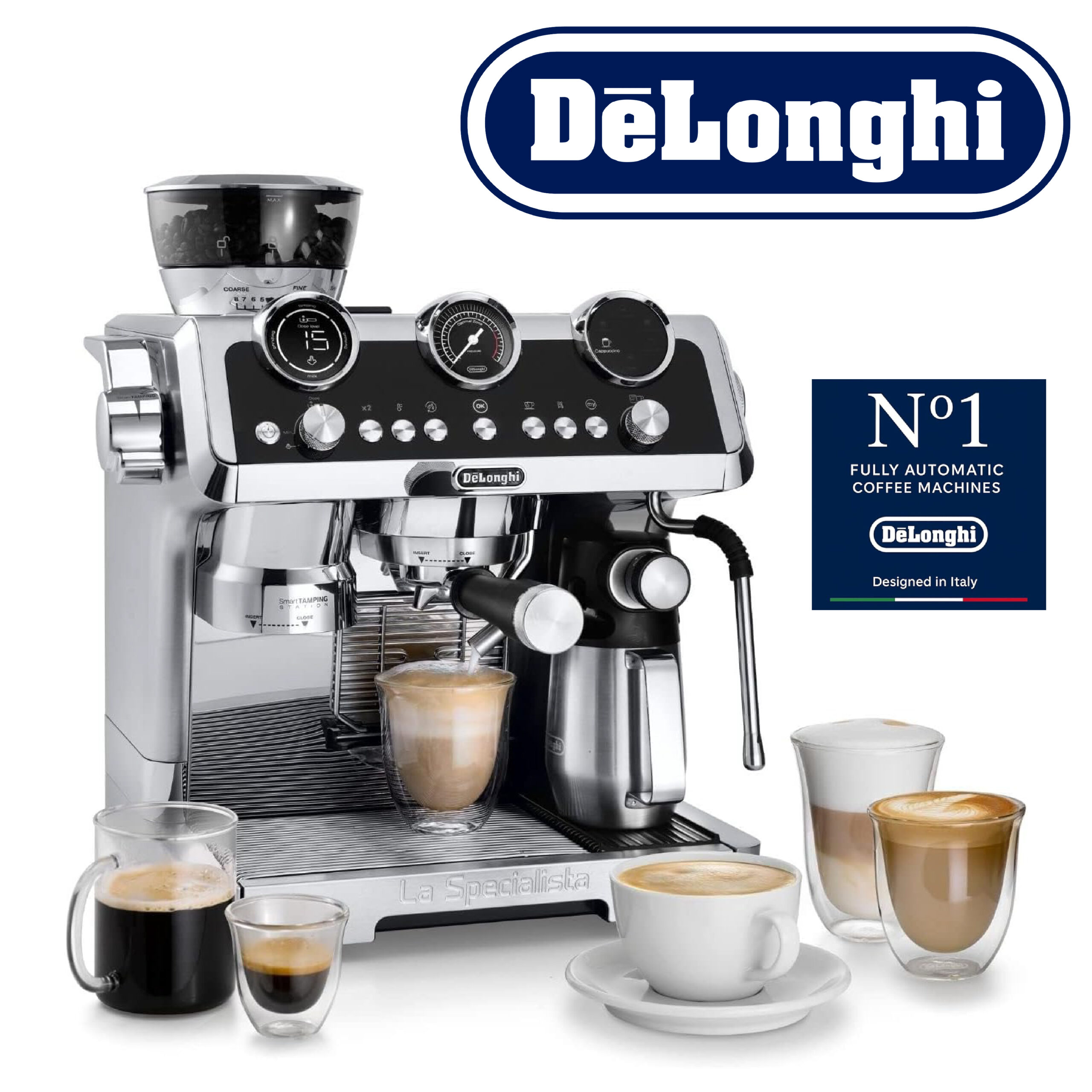 DELONGHI La Specialista Maestro Cold Brew EC9865.M (Chrome, Noir)